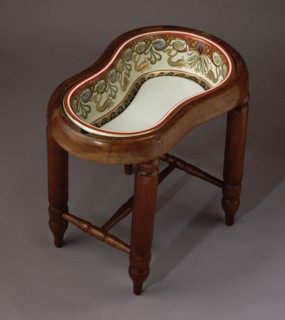 Bidet of Elisabeth of Bavaria (Carl Knoll Porcelain Factory, Carlsbad), 1887-1890. Artist: Anonymous