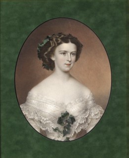 Portrait of Elisabeth of Bavaria, ca 1854. Artist: Anonymous