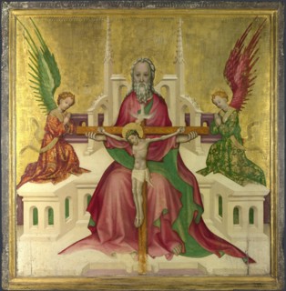 The Trinity with Christ Crucified, c.1410. Artist: Austrian master (active ca. 1440-1450)