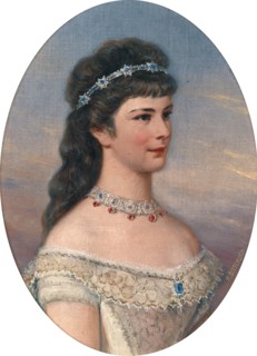 Portrait of Elisabeth of Bavaria with Diadem. Artist: Bitterlich, Richard (1862-1940)
