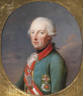 Portrait of Holy Roman Emperor Francis II (1768-1835). Artist: Hickel, Josef (1736 -1807)