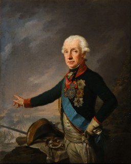 Portrait of Field Marshal Generalissimo Prince Alexander Suvorov (1729?1800), 1799. Artist: Kreuzinger, Josef (1757-1829)