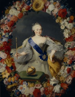 Portrait of Empress Elisabeth (1709-1762), 1754. Artist: Prenner, Georg Kaspar, von (1720-1766)