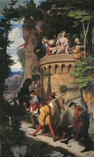 The Rose, or the Artist's Journey, 1847. Artist: Schwind, Moritz Ludwig, von (1804-1871)