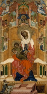 Mary Enthroned with the Child (Glatz Madonna), ca 1350. Artist: Master of the Kaufmann Crucifixion (active ca 1350)