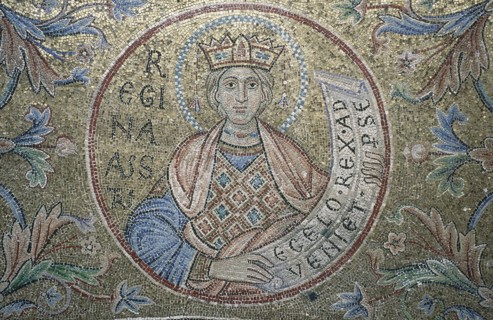The Queen of Sheba (Detail of Interior Mosaics in the St. Mark's Basilica), 13th century. Artist: Byzantine Master