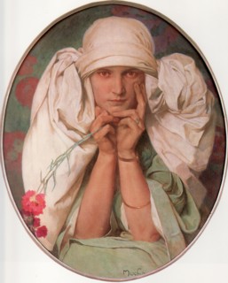 Jaroslava, 1920. Artist: Mucha, Alfons Marie (1860-1939)