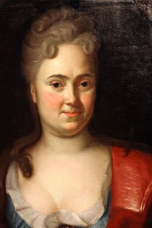 Portrait of Empress Catherine I. (1684-1727), 1712. Artist: Møller, Andreas (1684-1752/62)