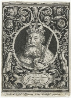 Charles the Great, King of the Franks, 1594. Artist: Bruyn, Nicolaes de (1571-1656)
