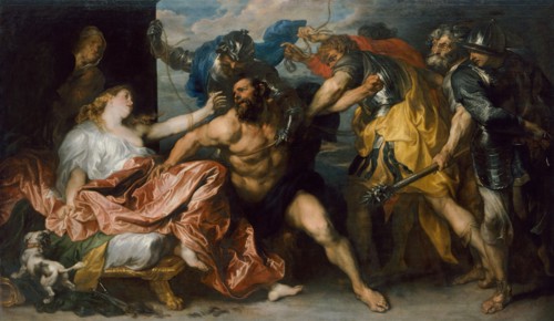 Samson and Delilah, 1628?1630. Artist: Dyck, Sir Anthonis, van (1599-1641)