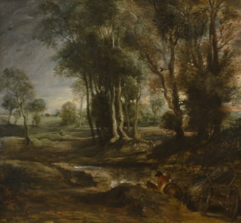 Evening Landscape with Timber Wagon, 1630-1640. Artist: Rubens, Pieter Paul (1577-1640)