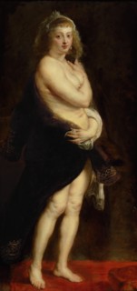 Portrait of Hélène Fourment, ca 1636. Artist: Rubens, Pieter Paul (1577-1640)