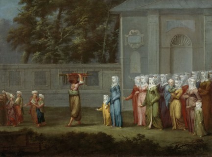 First walk to boys school, 1737. Artist: Vanmour (Van Mour), Jean-Baptiste (1671-1737)