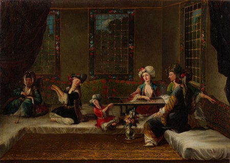 Women Embroidering, 1730s. Artist: Vanmour (Van Mour), Jean-Baptiste, (School)