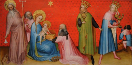 Adoration of the Magi with Saint Anthony Abbot, ca 1400. Artist: Anonymous
