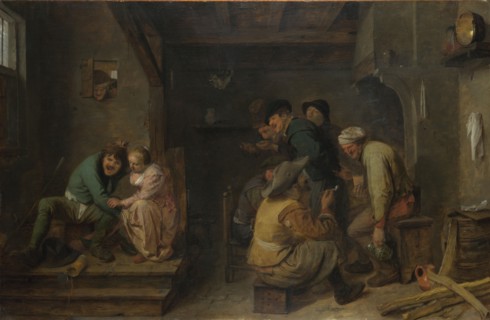 Tavern Scene, c. 1635. Artist: Brouwer, Adriaen (c.1605-1638)