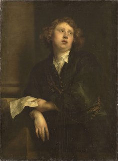 Portrait of the Composer Henricus Liberti (1628-1661), c.1630. Artist: Dyck, Anthony van, (Studio of)