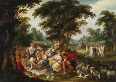 Arcadia. The Golden Age. Artist: Francken, Frans, the Younger (1581-1642)