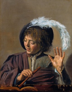 Singing Boy with Flute, c.1623. Artist: Hals, Frans I (1581-1666)