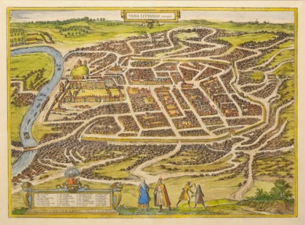 Vilnius (from Urbium praecipuarum mundi theatrum quintum by Georg Braun), 1580s. Artist: Hogenberg, Frans (1535-1590)