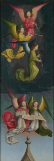 A Choir of Angels (from the St Bertin Altarpiece), ca 1459. Artist: Marmion, Simon (ca 1425-1489)