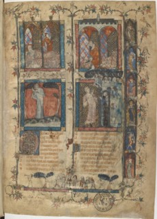Miniature from a manuscript of the Roman de la Rose by Guillaume de Lorris and Jean de Meun, 1353. Artist: Master of the Rose novels (active Second Half of 14th cen.)