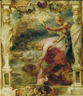 Thetis dipping the infant Achilles into the river Styx, 1630-1635. Artist: Rubens, Pieter Paul (1577-1640)