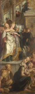 Three Female Witnesses. Sketch for High Altarpiece, St Bavo, Ghent, 1612. Artist: Rubens, Pieter Paul (1577-1640)