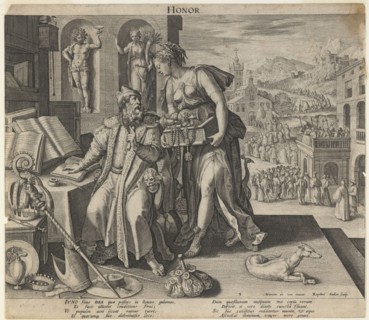 Honor, 1591. Artist: Sadeler, Raphael, the Elder (1560-1628)