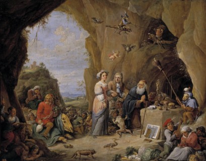 The Temptation of Saint Anthony, Mid of 17th cen.. Artist: Teniers, David, the Younger (1610-1690)