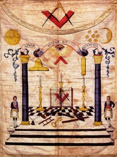 Master Mason Apron, 18th century. Artist: Anonymous