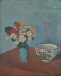Vase with flowers and cup, 1887. Artist: Bernard, Émile (1868-1941)
