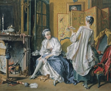 La toilette, 1742. Artist: Boucher, François (1703-1770)