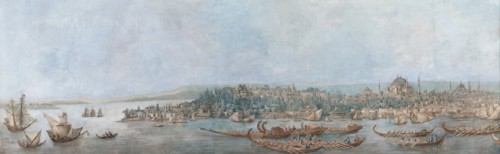 Panorama of Sarayburnu, Late 18th cent.. Artist: Cassas, Louis-François (1756-1827)