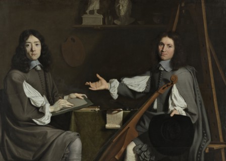 Double Portrait of both Artists, 1654. Artist: Champaigne, Philippe, de (1602-1674)