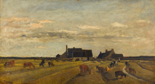Farm at Kerity, Brittany. Artist: Daubigny, Charles-François (1817-1878)
