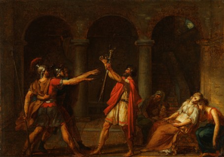 The Oath of the Horatii (Study), 1784. Artist: David, Jacques Louis (1748-1825)