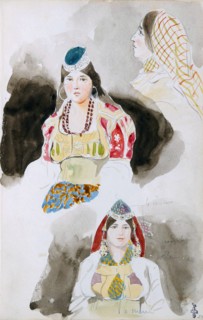 From the Moroccan Sketchbook, 1832. Artist: Delacroix, Eugène (1798-1863)