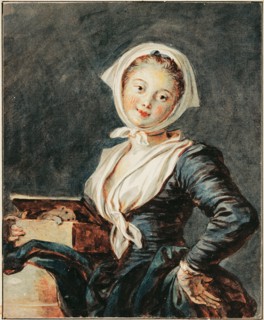 The Girl with the Marmot. Artist: Fragonard, Jean Honoré (1732-1806)