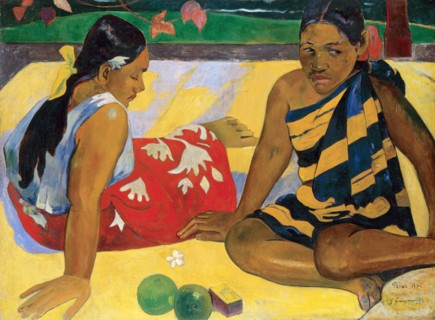 Parau Api. What's new?, 1892. Artist: Gauguin, Paul Eugéne Henri (1848-1903)