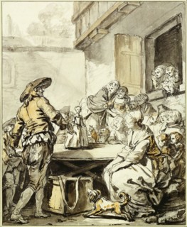 Savoyard with a Dancing Doll. Artist: Greuze, Jean-Baptiste (1725-1805)