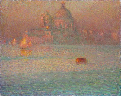 Fireworks. Winter Morning in Venice, 1907. Artist: Le Sidaner, Henri (1862-1939)