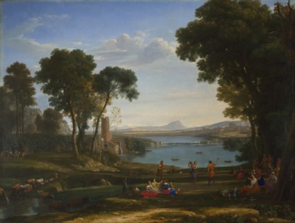 Landscape with the Marriage of Isaac and Rebecca, 1648. Artist: Lorrain, Claude (1600-1682)