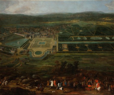 View of the Château de Fontainebleau, 1718-1725. Artist: Martin, Pierre-Denis II (1663-1742)