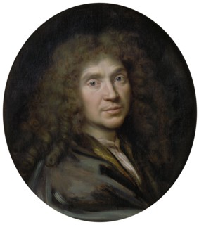 Portrait of the author Moliére (1622-1673), ca 1658. Artist: Mignard, Pierre (1612-1695)