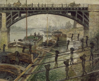 The Coalmen, c. 1875. Artist: Monet, Claude (1840-1926)