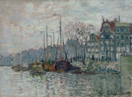 View of the Prins Hendrikkade and the Kromme Waal in Amsterdam, 1874. Artist: Monet, Claude (1840-1926)