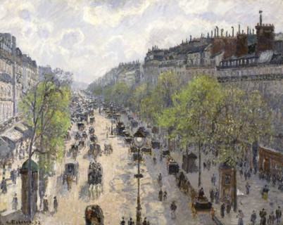 Boulevard Montmartre, Spring, 1897. Artist: Pissarro, Camille (1830-1903)