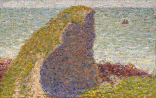 Le Bec du Hoc, Grandcamp (Study), 1885. Artist: Seurat, George Pierre (1859-1891)