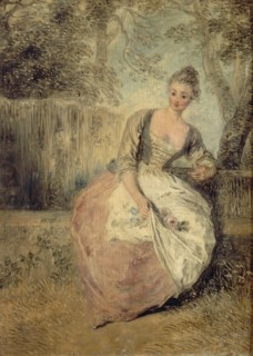 L?Amante inquiète, 1716-1720. Artist: Watteau, Jean Antoine (1684-1721)